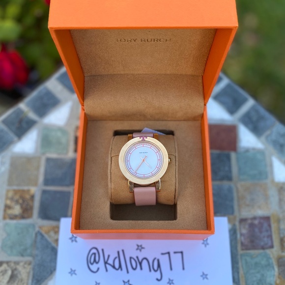 Tory Burch Ellsworth Leather Strap Watch - Picture 3 of 8